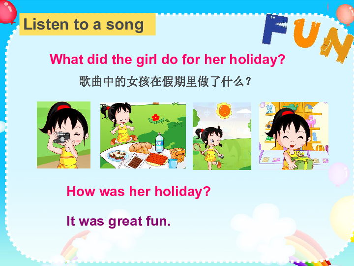 Unit 3 Holiday fun Grammer time 课件(共26张PPT)