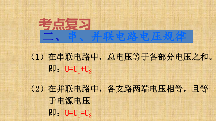 【整合】人教版九年级 中考复习第十六章  电压电阻课件 （共17张PPT）