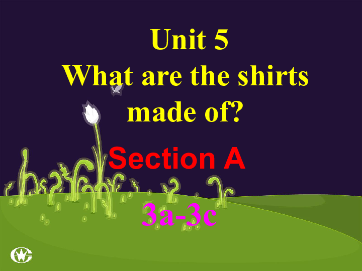 Unit 5 What are the shirts made of?  Section A（3a-3c）课件（25张PPT）