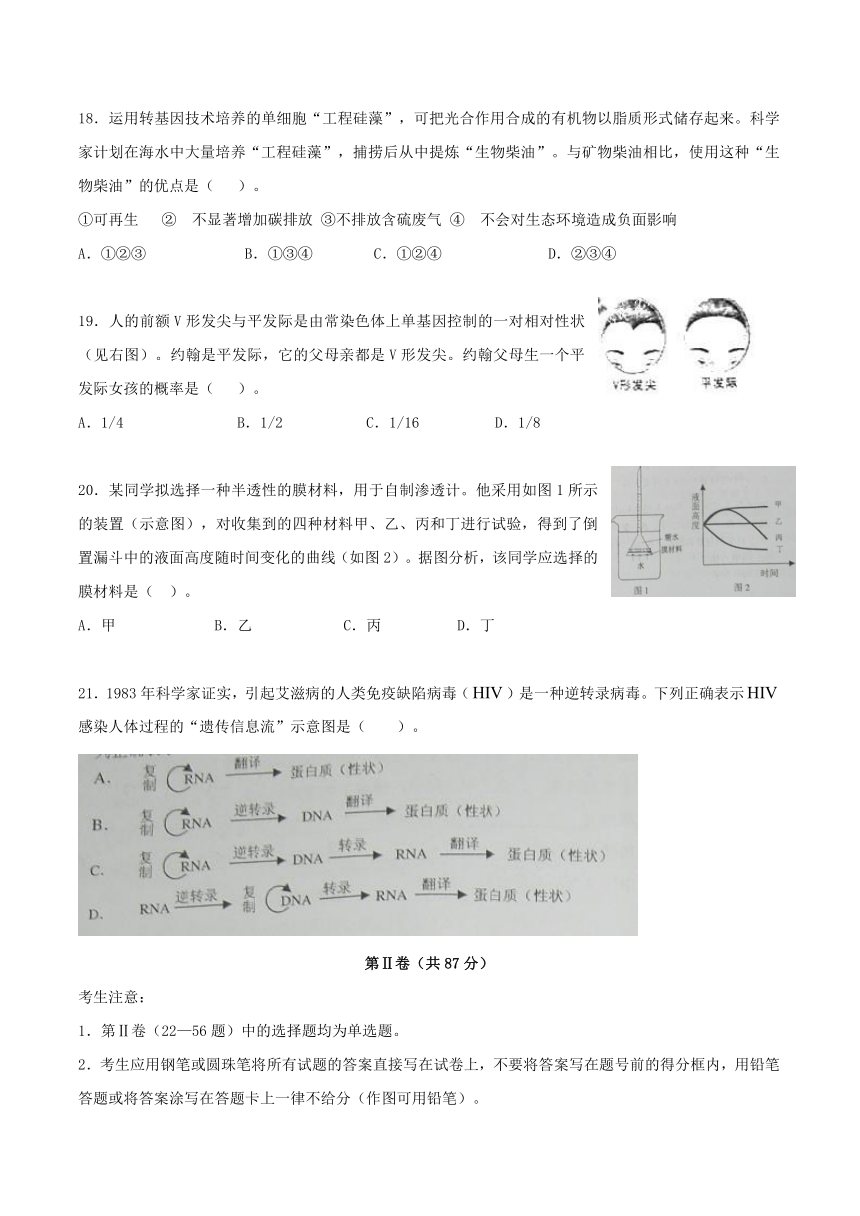 2010年高考试题-理综（上海卷）