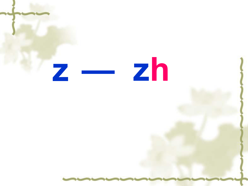 《zh ch sh r》课件