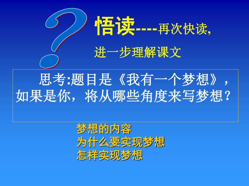 《我有一个梦想》课件