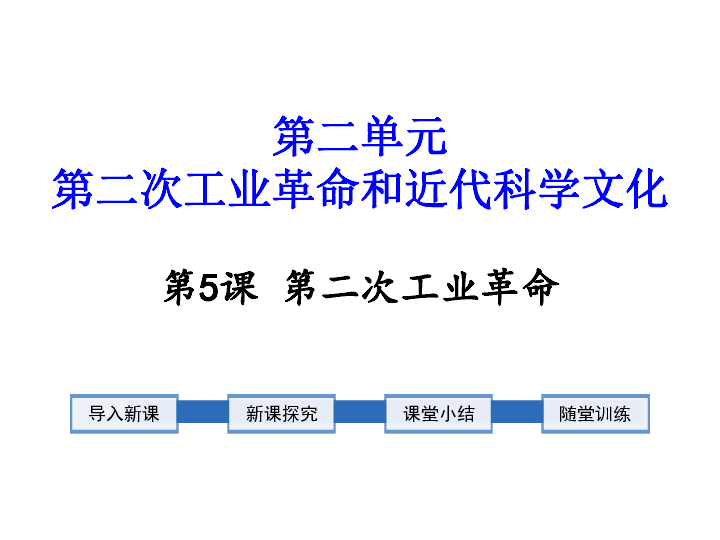 第5课 第二次工业革命 课件（26张PPT）