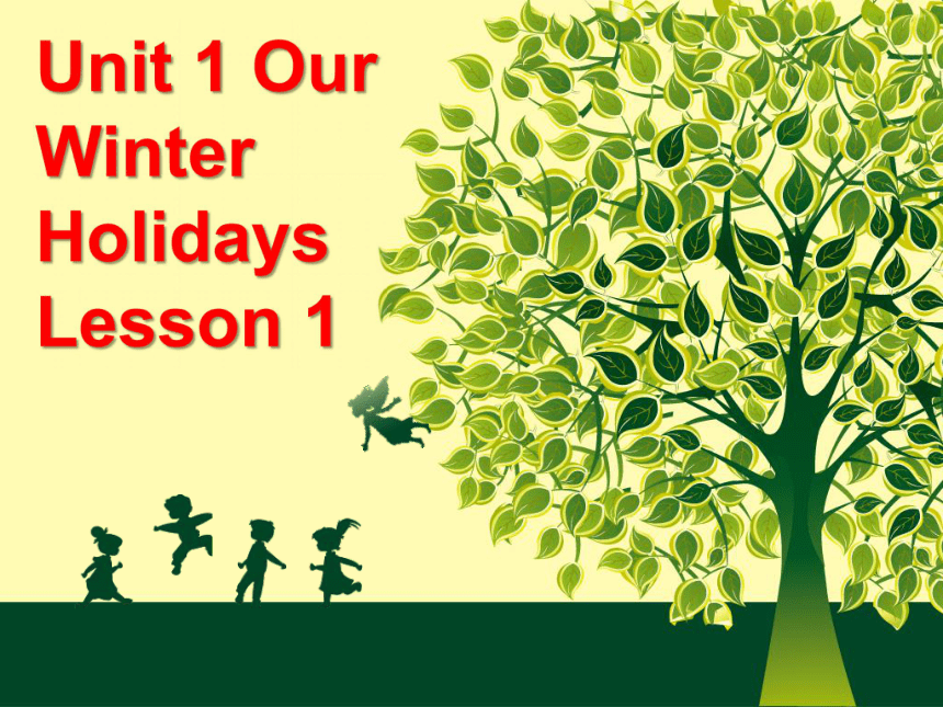 Unit 1 Our winter holidays Lesson 1 课件