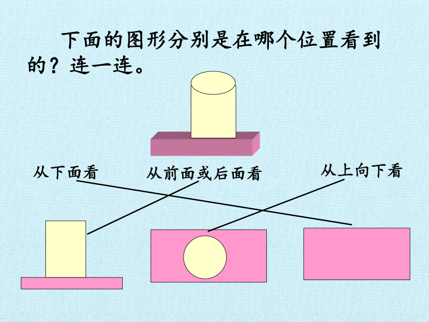 北师大版数学一年级下册二观察物体复习课件17张ppt