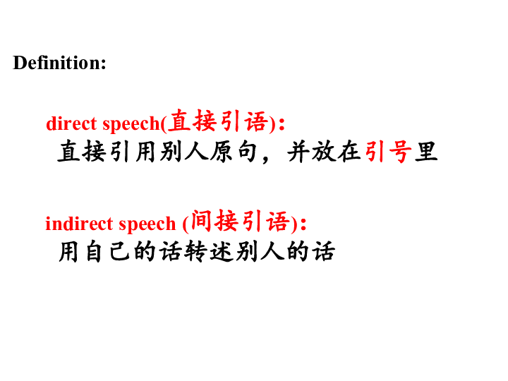 外研版高中英语必修3 Module 3 The Violence of Nature grammar---Direct speech and Indriect speech  课件 （共32张）