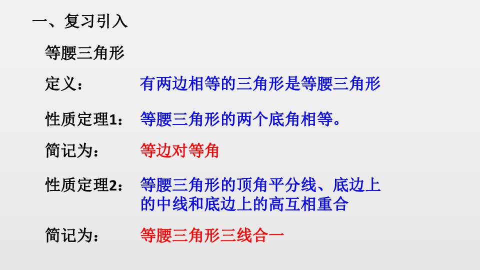 14.6 等腰三角形的判定 课件（9张PPT）