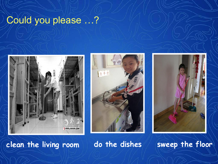 新目标八年级下Unit 3 Could you please clean your room? Section A 1a—1c课件(共14张PPT)