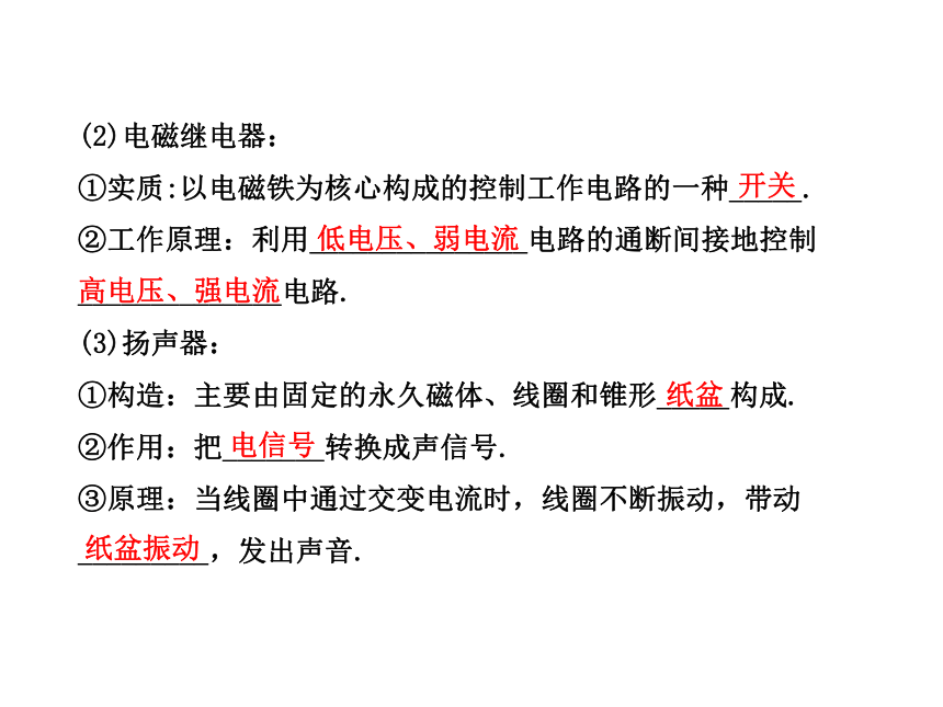 第九章  电与磁（专题复习） 课件