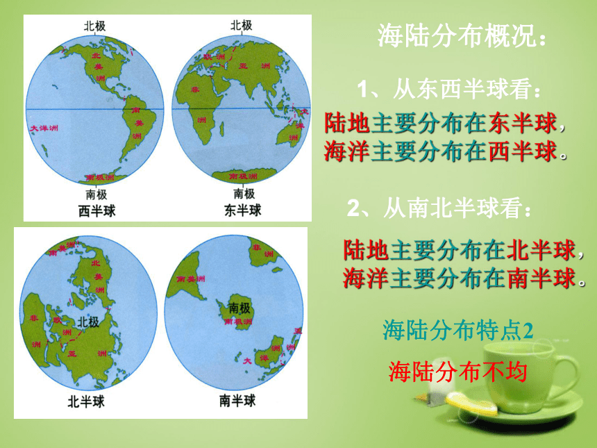 河北省永年县第七中学人教七年级上册地理课件：2.1 大洲和大洋
