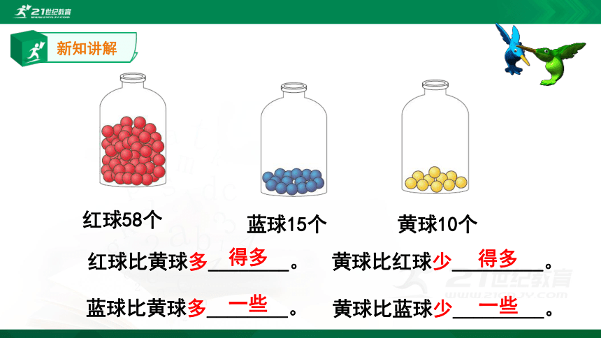 人教版 一年级数学下册课件4.5100以内数的认识——比较大小的描述 例6(共15张PPT)