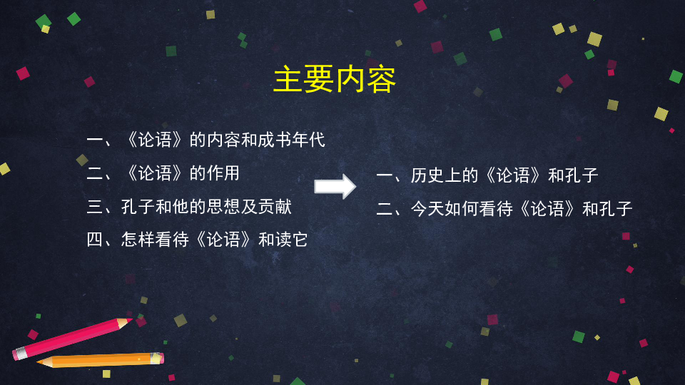 北京版语文高二选修三 8浅谈《论语》（共43张PPT）