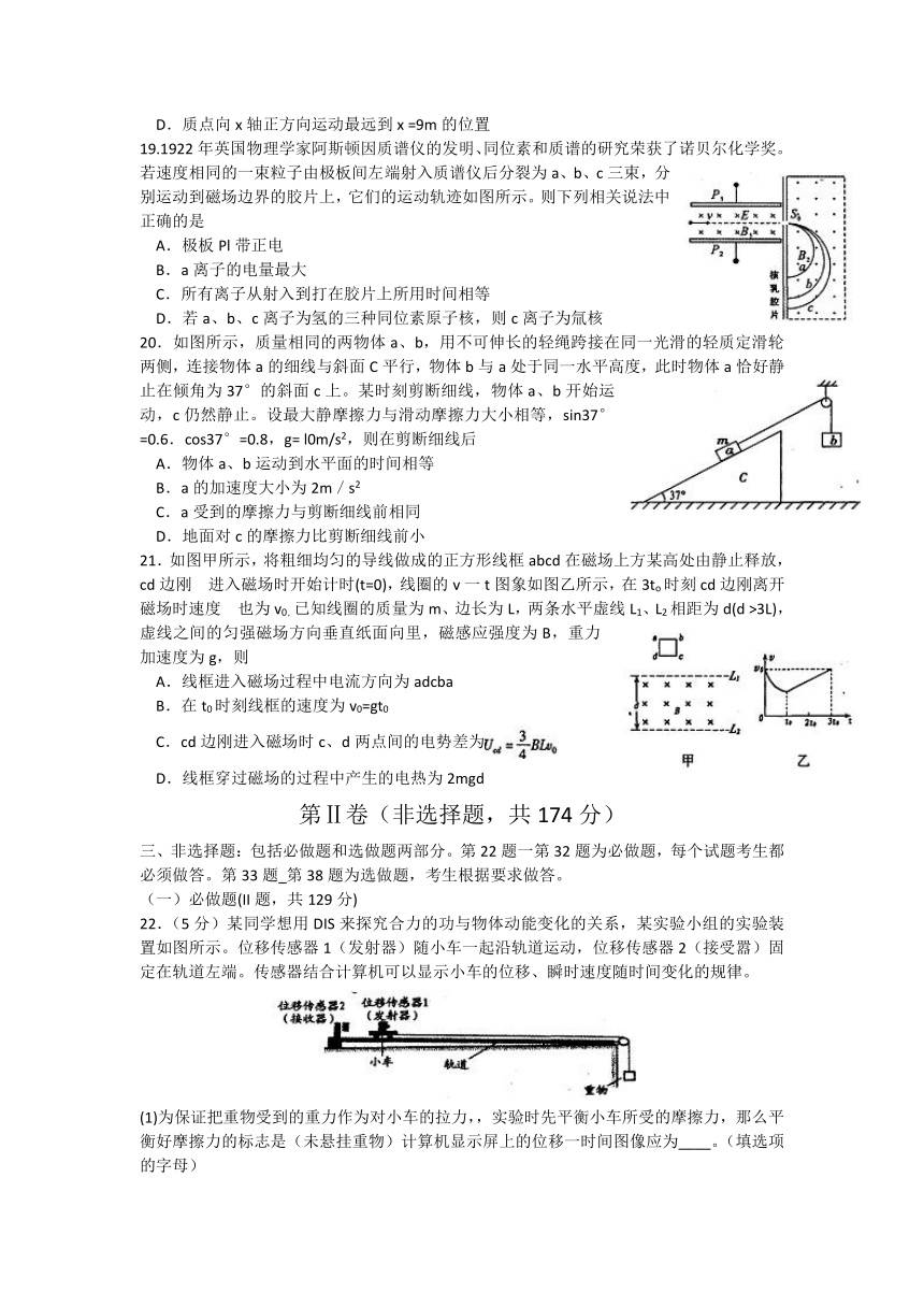 江西省南昌市2017届高三第二次模拟考试理综物理试题 Word版含答案