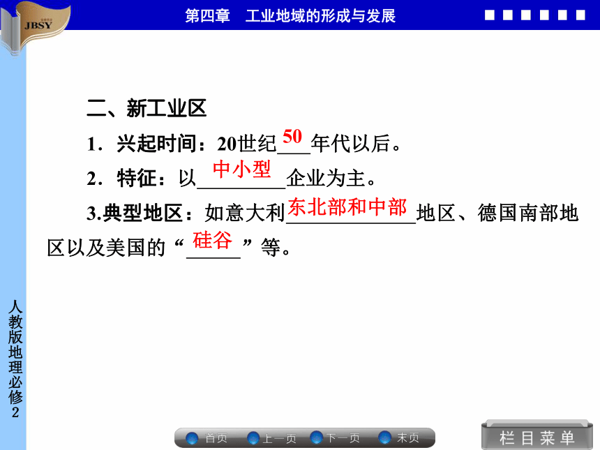 优化指导高中地理必修二第四章第三节 传统工业区与新工业区同步备课课件