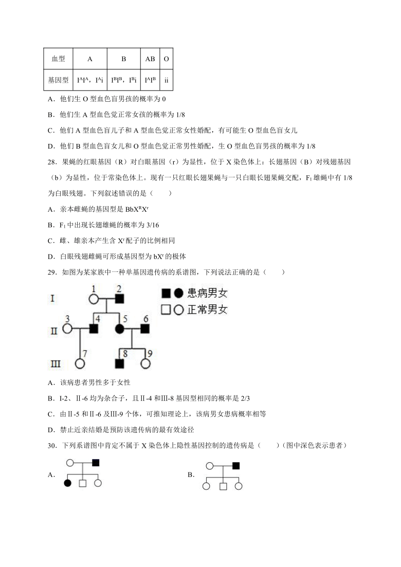 河北深州长江中学2020-2021学年高一下学期3月底月考生物试题     含答案