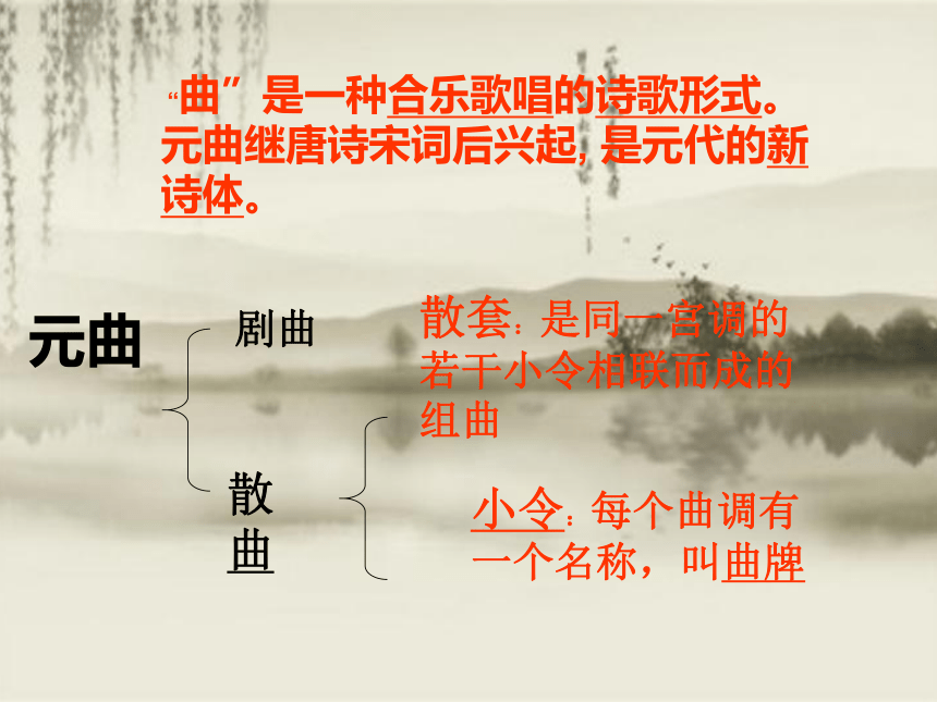 初中语文部编版七年级上册第1单元第4课 天净沙 .秋思 课件