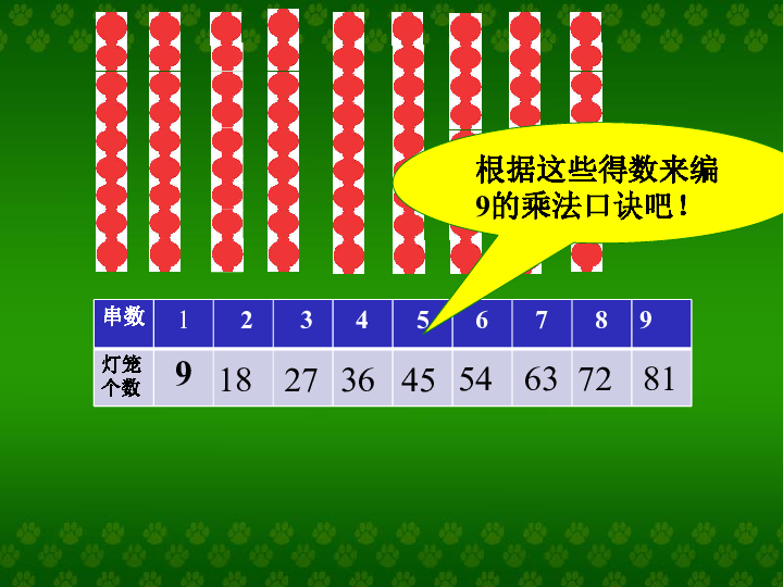 二年级上册数学课件-3.4 9的乘法口诀(共35张PPT)