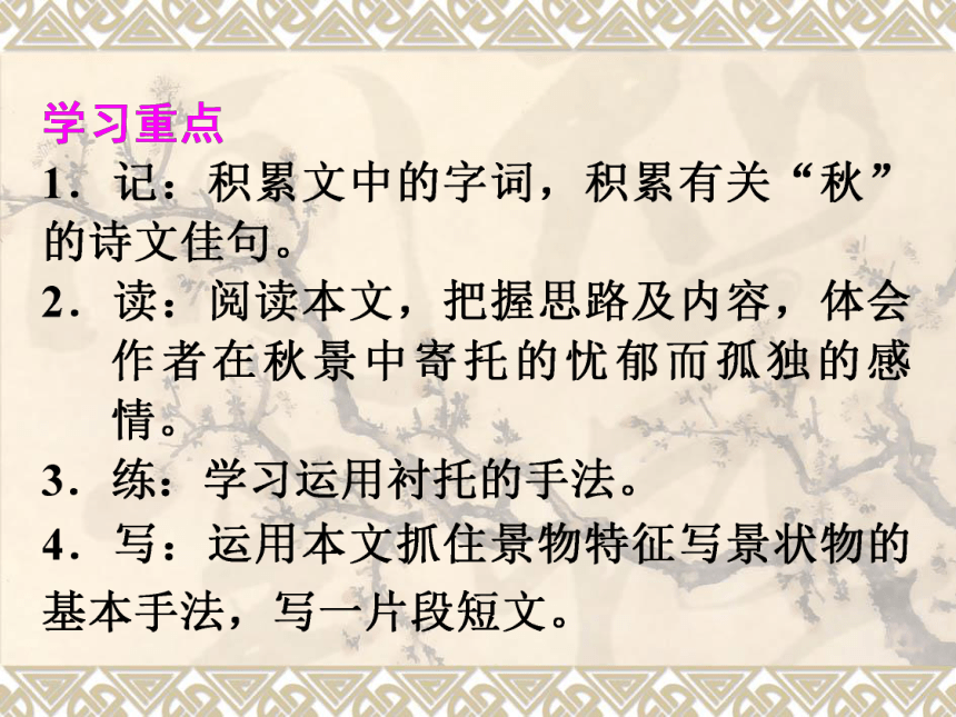 14.1《故都的秋》课件49张PPT  2021-2022学年统编版高中语文必修上册第七单元