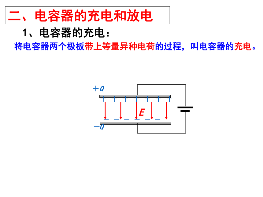 人教版高二物理选修3118电容器的电容课件共26张ppt