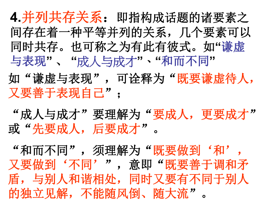 人教版高中语文选修《中国古代诗歌散文鉴赏》课件：关系型话题作文(共39张PPT)