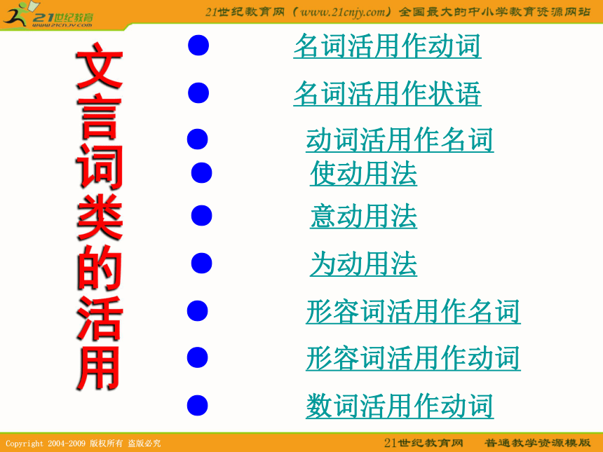 2010年高考天津卷语文复习精品课件系列（14）：词类活用（共65张课件）