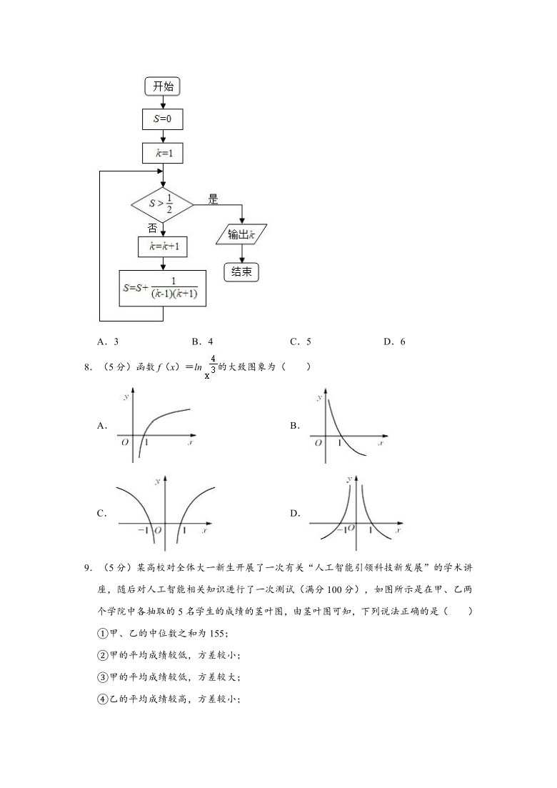 2020-2021学年青海省西宁市大通县高三上学期期末数学试卷（文科） （Word解析版）