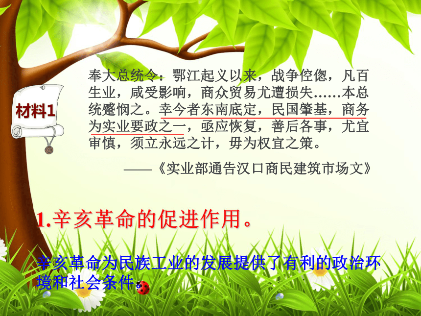高中历史（人教新课标版）必修二 课件 第10课：中国民族资本主义的曲折发展 （共36张PPT）