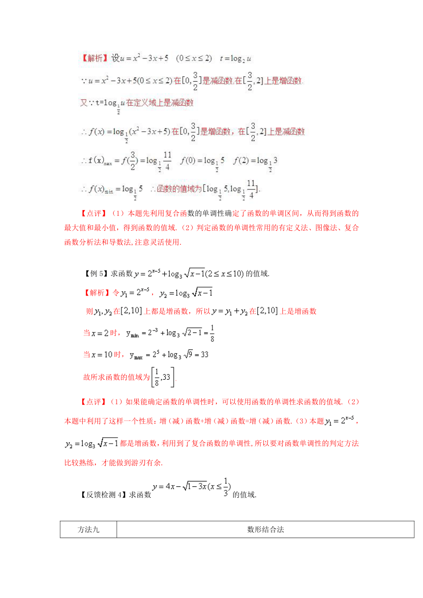 第03讲函数的值域（最值）的常见求法（2）-高中数学常见题型解法归纳反馈训练Word版含解析
