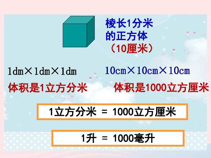 五年级数学下册4.4体积单位的换算课件 北师大版(共18张PPT)