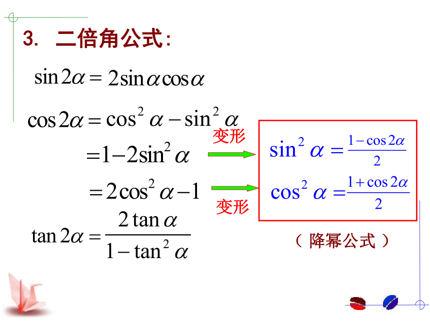 深圳市菁华中英文实验中学苏教版高二数学必修四复习课件  三角恒等变换（共13张ppt）