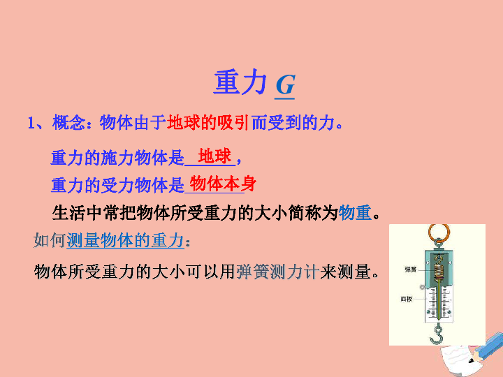 八年级物理下册第八章力二重力力的示意图教学课件20张ppt新版苏科版