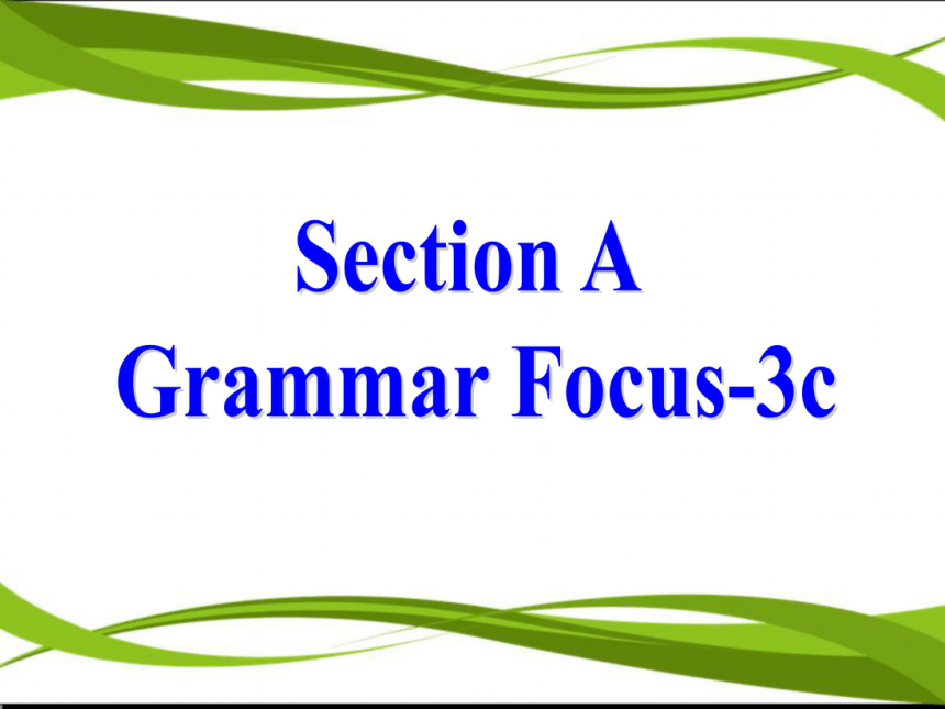 Unit4 Don’t eat in class Section A Grammar Focus-3c课件（35ppt)