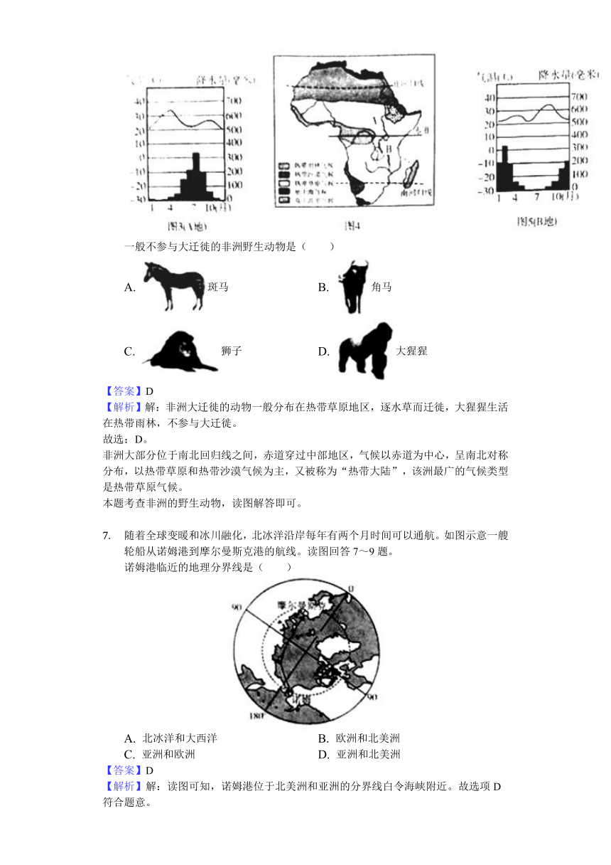 2018年山东省潍坊市中考地理试卷（Word版 解析版）