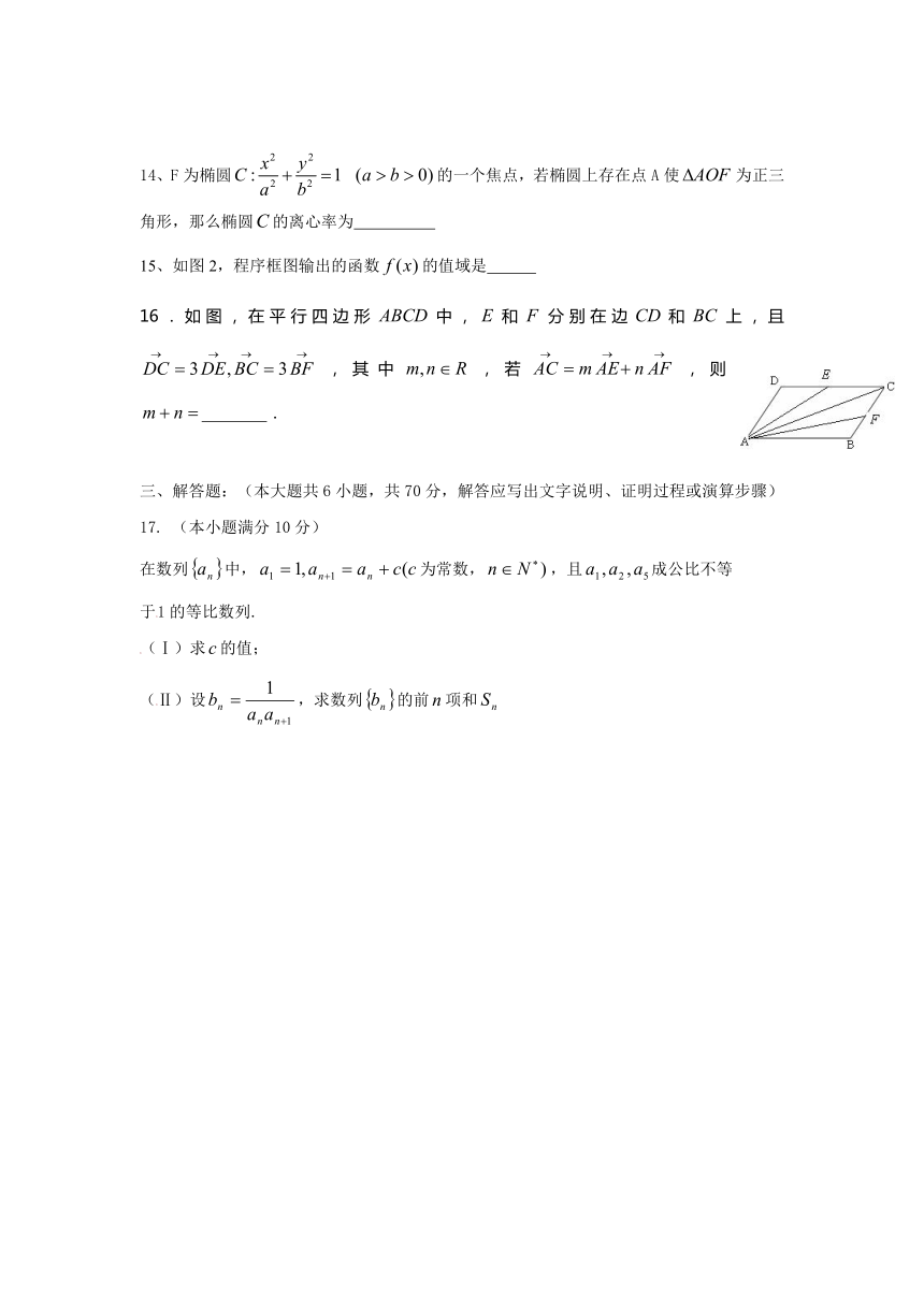 2012-2013学年第一学期河北省保定市高三期末联考（文）