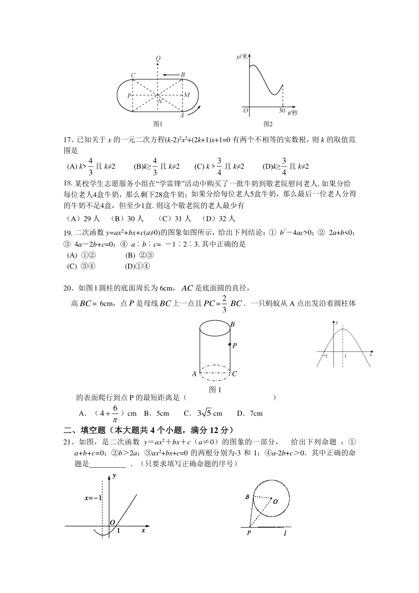 山东省肥城市桃都中学2014届中考模拟数学试题