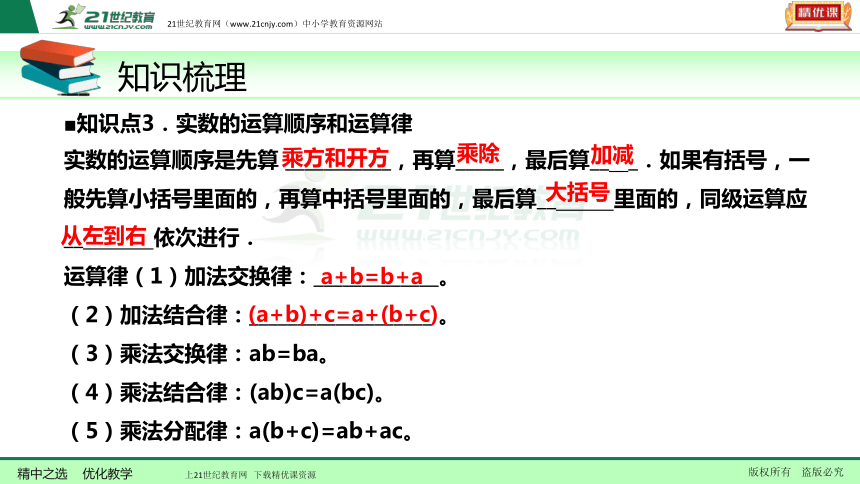 【备考2018】数学中考一轮复习课件 第2节 实数的运算