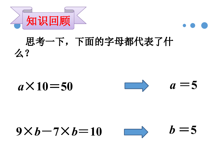 四年级下册数学课件-代数式与方程《综合与实践》２浙教版(共17张PPT)