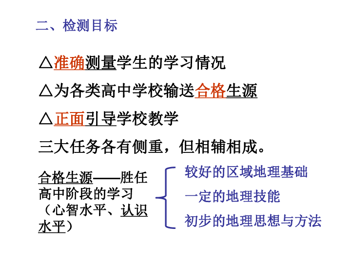 初三地理内容复习思路与建议 课件（28张ppt)