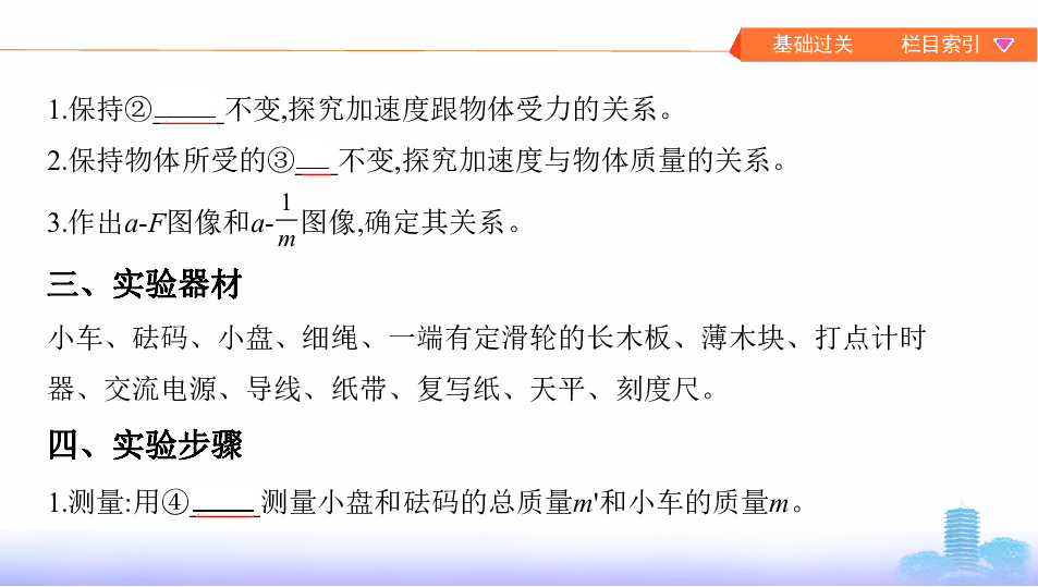 （四川）2020高考物理（二轮）提升课件：实验：验证牛顿运动定律（56张含答案）