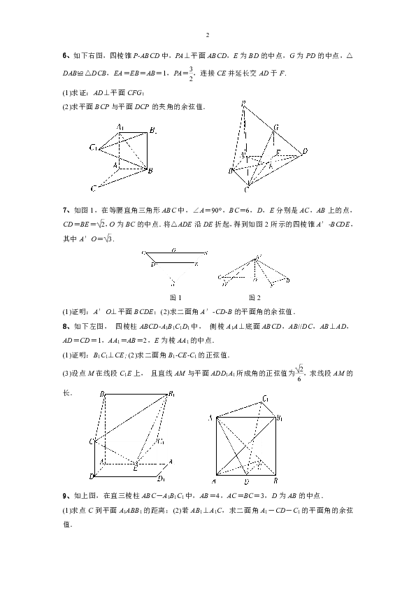 立体几何专题