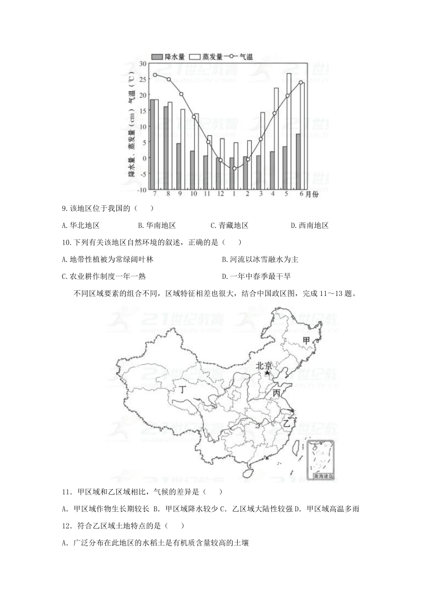 河北省涞水波峰中学2017-2018学年高二5月月考地理试题