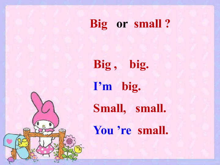 Lesson Q Big or Small？ 课件（13张PPT）