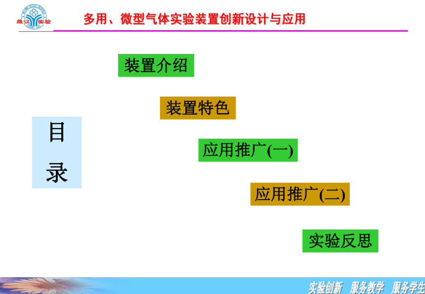 湖南省2011年中学化学教师创新大赛 课件1《微型实验设计》