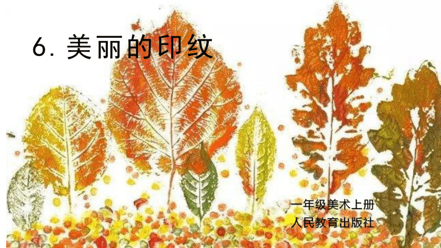 6美丽的印纹课件美术一年级上册人教版13张