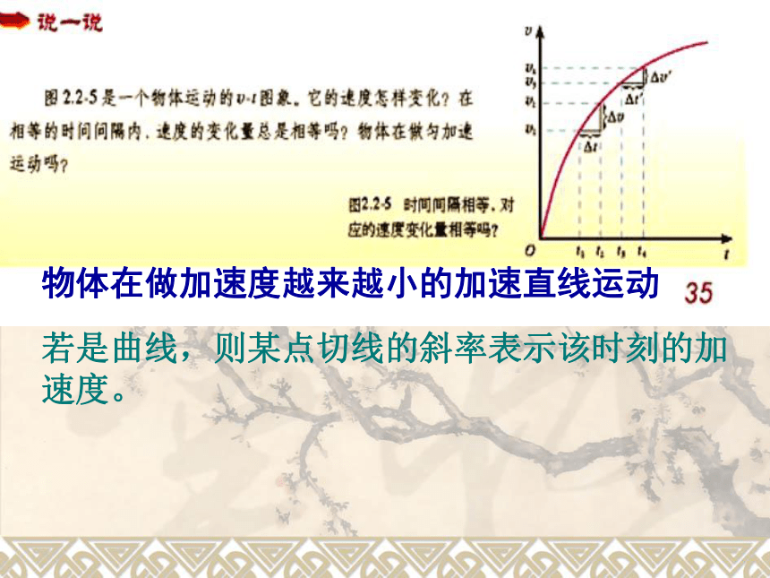 辽宁省北票市高级中学人教版高中物理必修一课件：2.2速度与时间的关系 (共14张PPT)