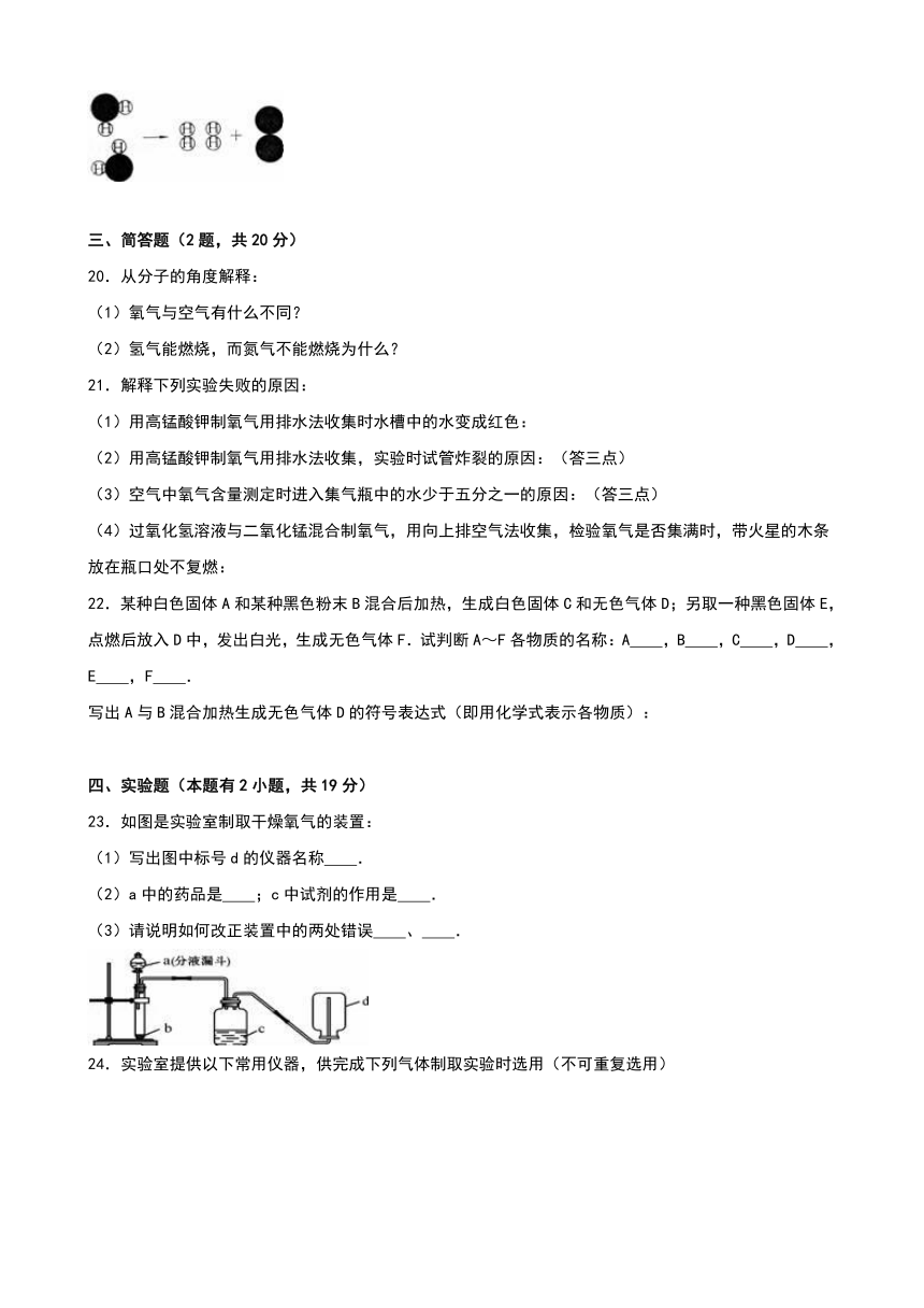 辽宁省辽阳市辽阳县首山二中2016-2017学年九年级（上）月考化学试卷（10月份）（解析版）