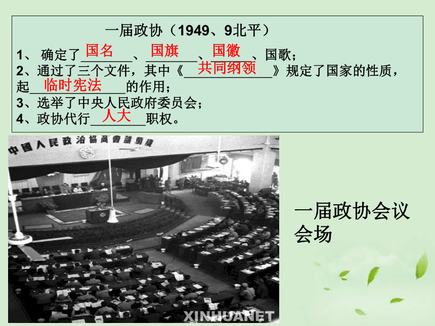 2017-2018学年人民版必修1：4.1 新中国初期的政治建设 课件（30张ppt）