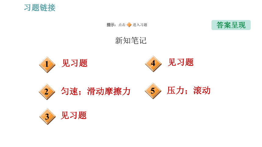 沪粤版八年级下册物理习题课件 第6章 6.4   探究滑动摩擦力（33张）