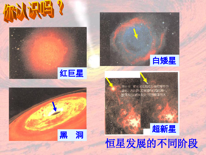 浙教版科学九年级下第1章第三节恒星的一生