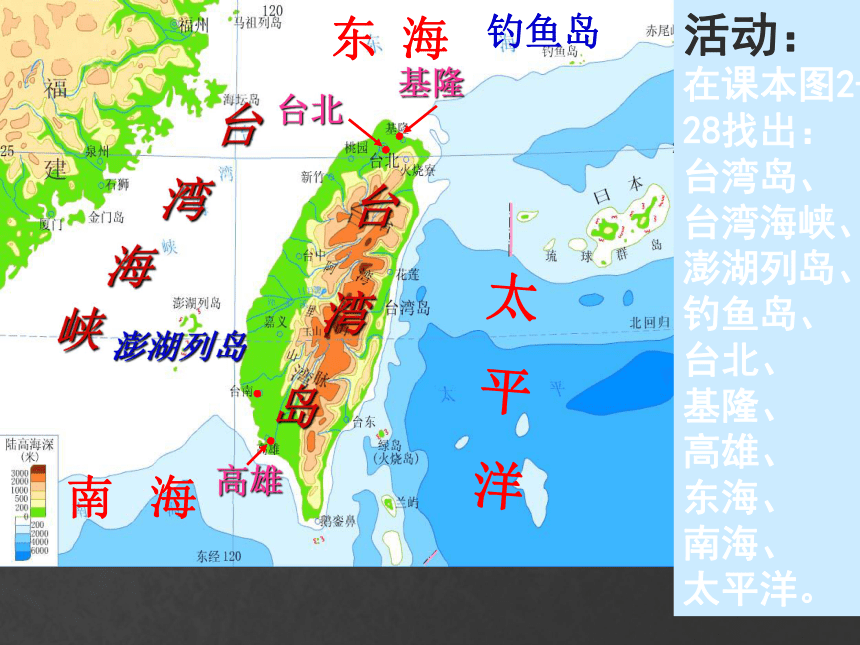 第二节 台湾省的地理环境与经济发展课件